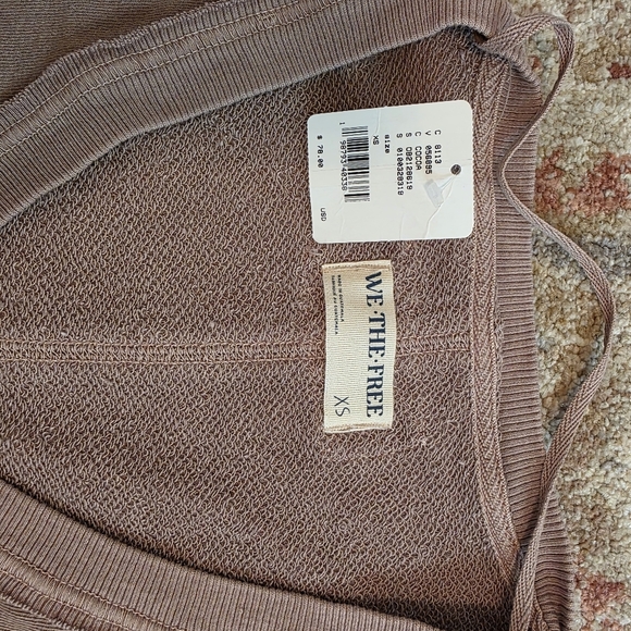 NWOT Free People Venice V-Neck Pullover - Picture 5 of 6